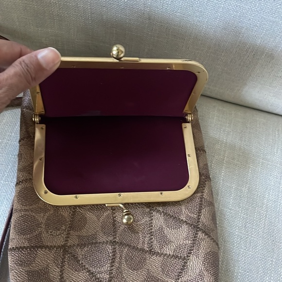 Coach Double Frame Crossbody With Signature Patchwork - Picture 8 of 12